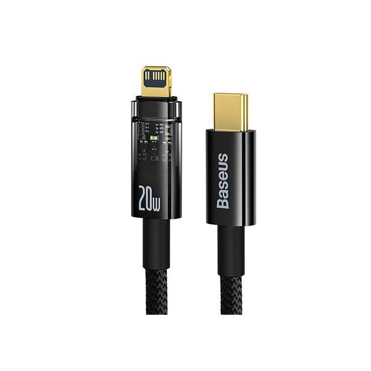 Baseus Explorer Series Auto Power-Off Fast Charging Data Cable USB to IP 2.4A 1m