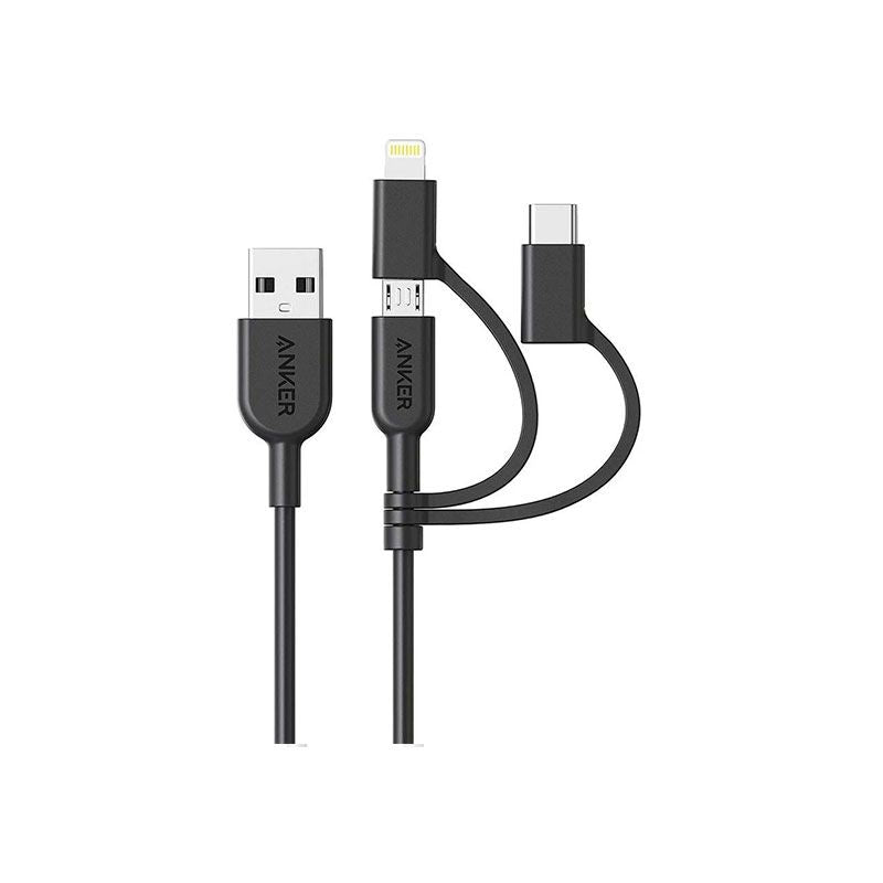 Anker PowerLine II 3-in-1 Cable - 3ft